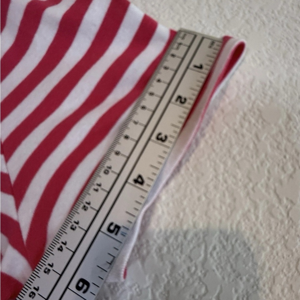 🆕 Tommy Hilfiger XL Striped Polo Dress - Pink White Scallop Collar 🆕 NWOT - Picture 10 of 16